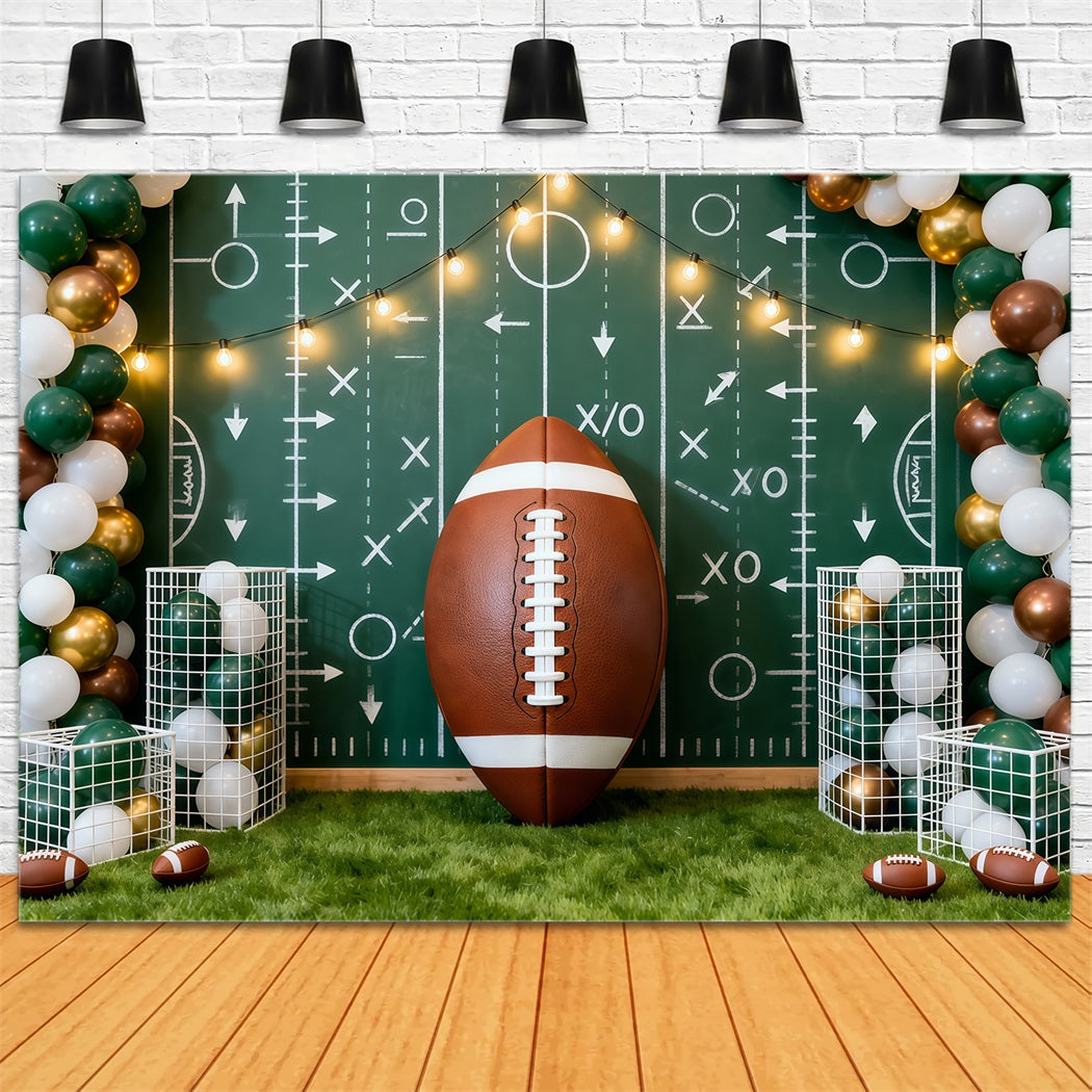 Fonds Photo Football Terrain Playbook Présentation Ballons LXX61-213