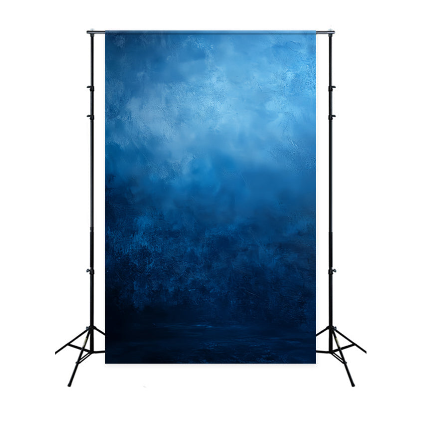 Fond pour portraits Deep Bleu Clouded Texture Fond pour portraits scolaires LXX61-7