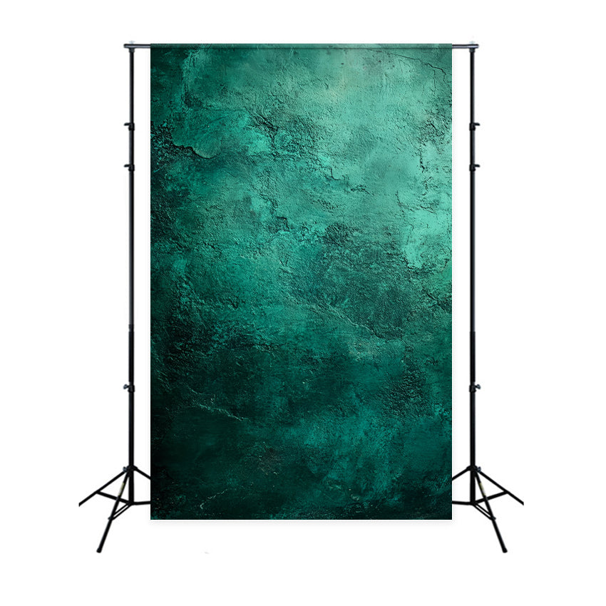Fond pour portraits scolaires Emerald Aged Plaster Wall Fond Dark Vert LXX61-8