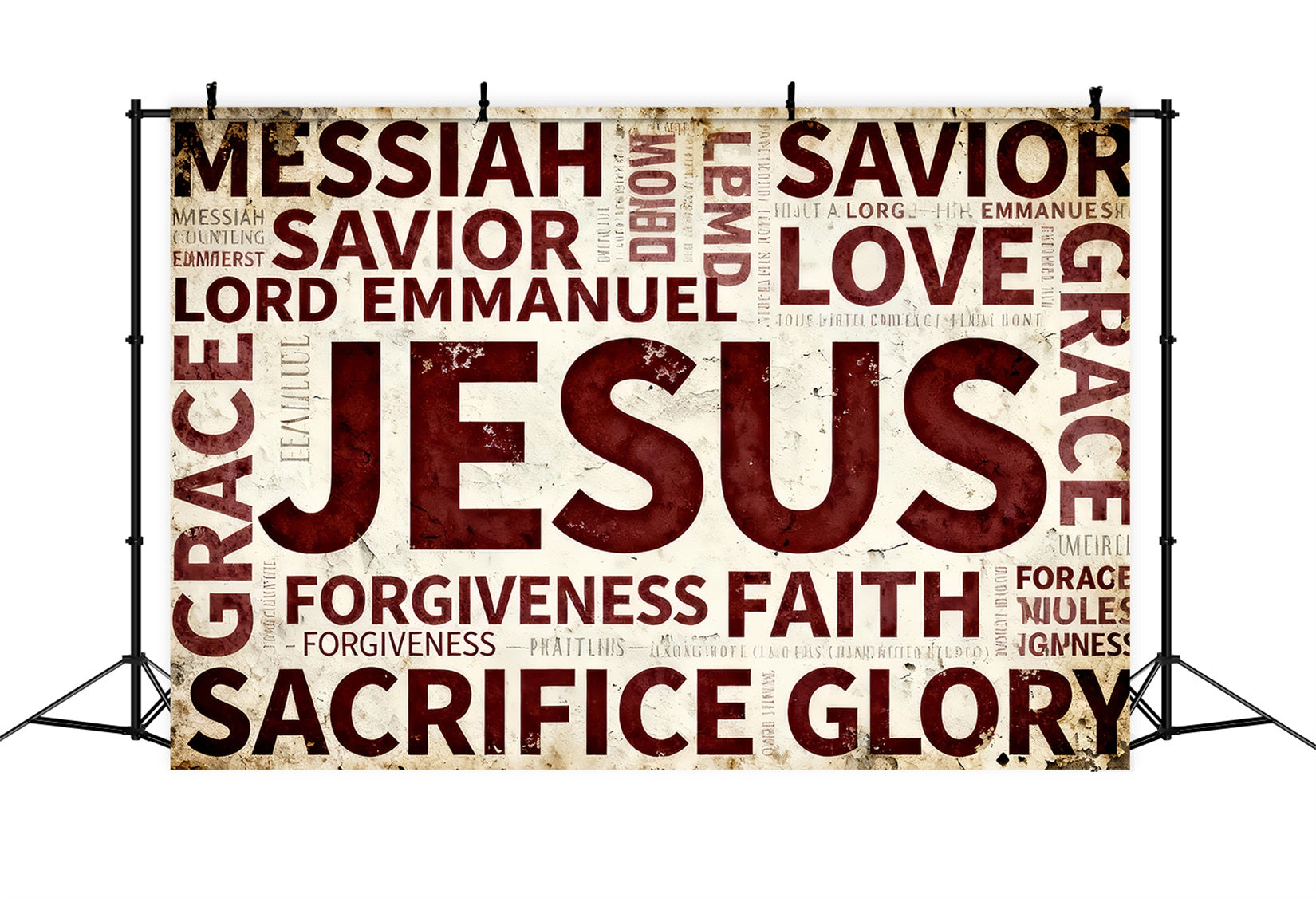Fond Photo Pâques Typographie Foi Jésus LXX61-85