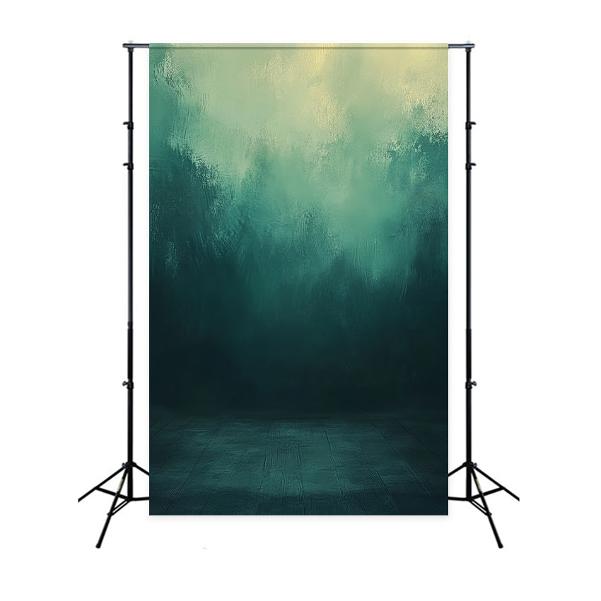 Fond pour portraits photographiques Teal Ombre Studio Texture Vert Fond photographique LXX61-9