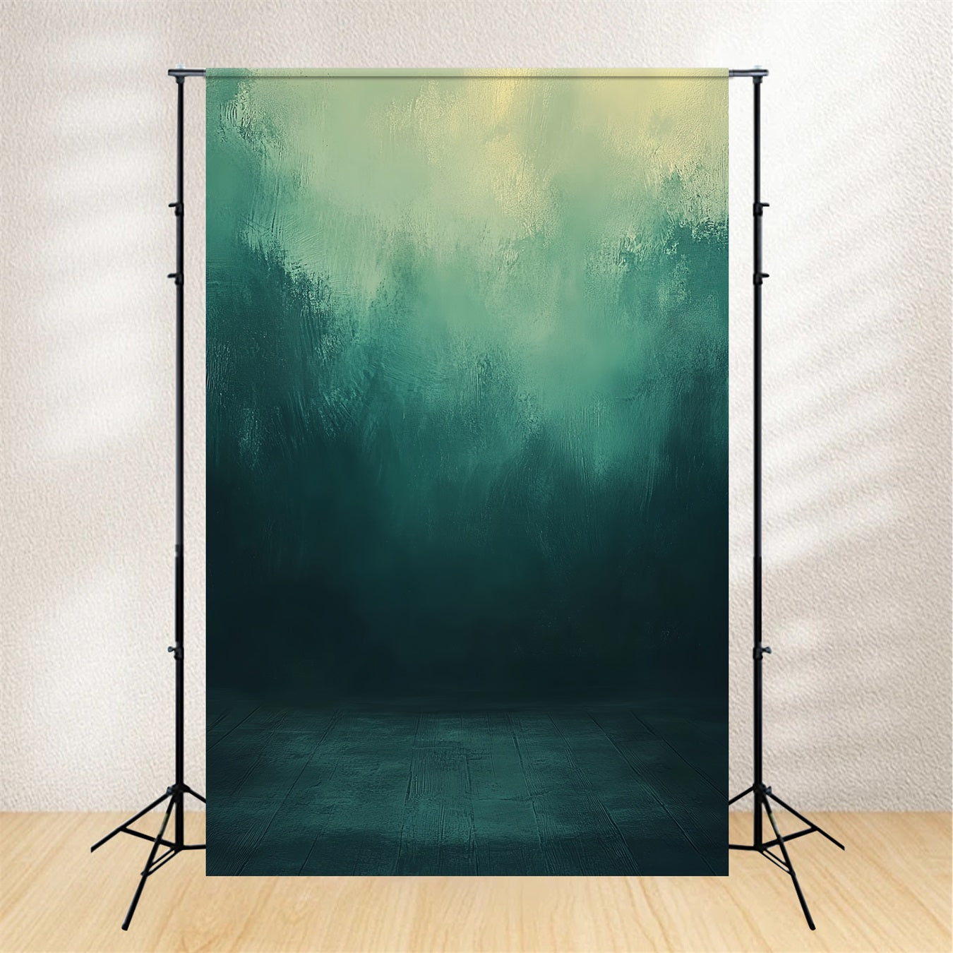 Fond pour portraits photographiques Teal Ombre Studio Texture Vert Fond photographique LXX61-9