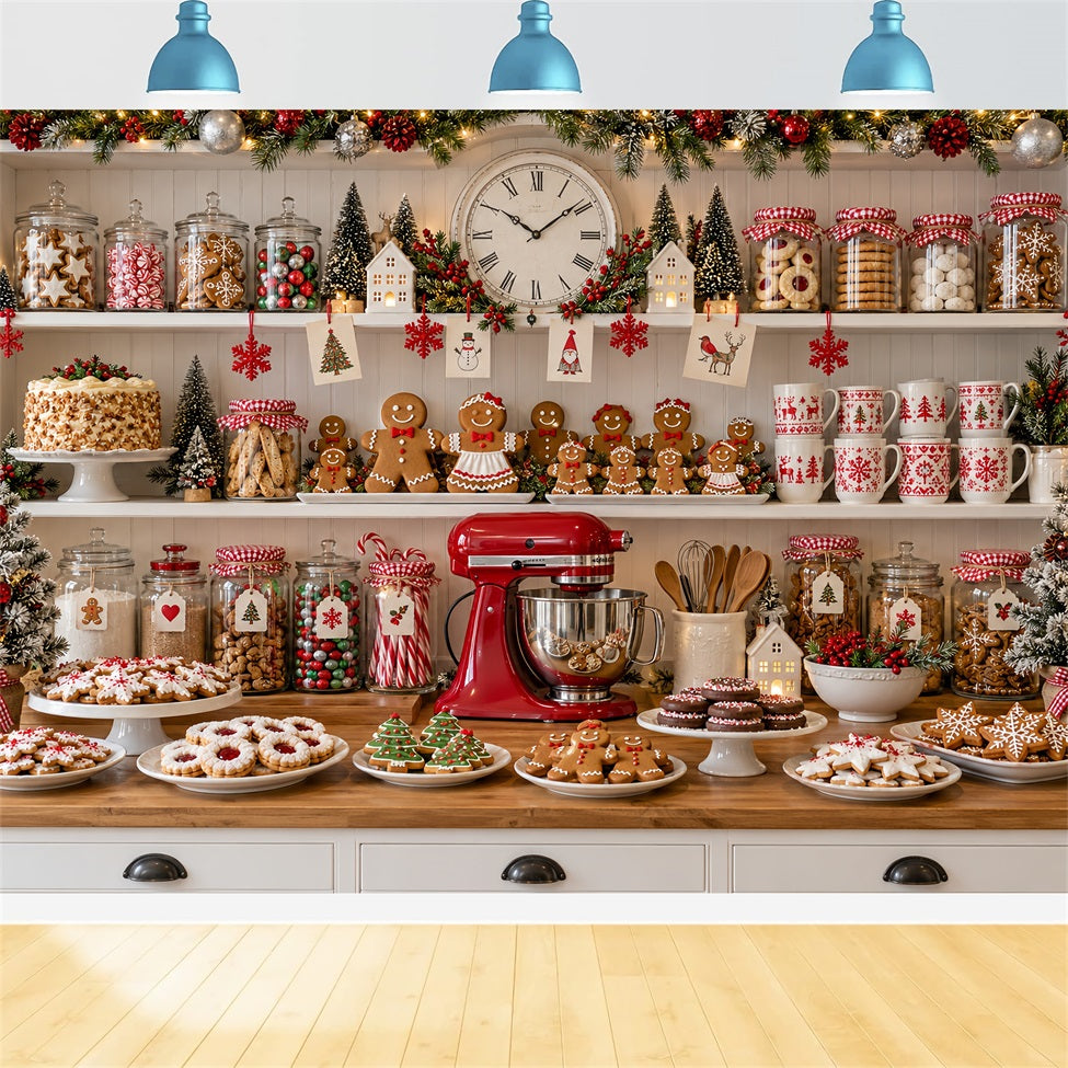 Fond De Noël Cuisine Préparation Biscuits Pain Épices LXX610-189