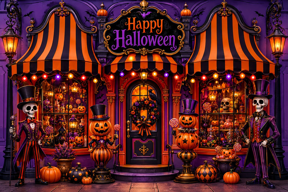 Idées De Décors D'Halloween À Faire Soi-Même Décor De Boutique De Bonbons Avec Squelette LXX67-100