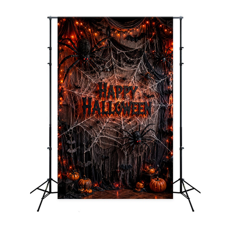 Toile De Fond Géante En Forme De Toile D'Araignée Pour Photos D'Halloween LXX67-111