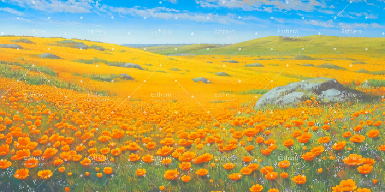 Fond de Scene Photo Prairie des lions CSH59-T97