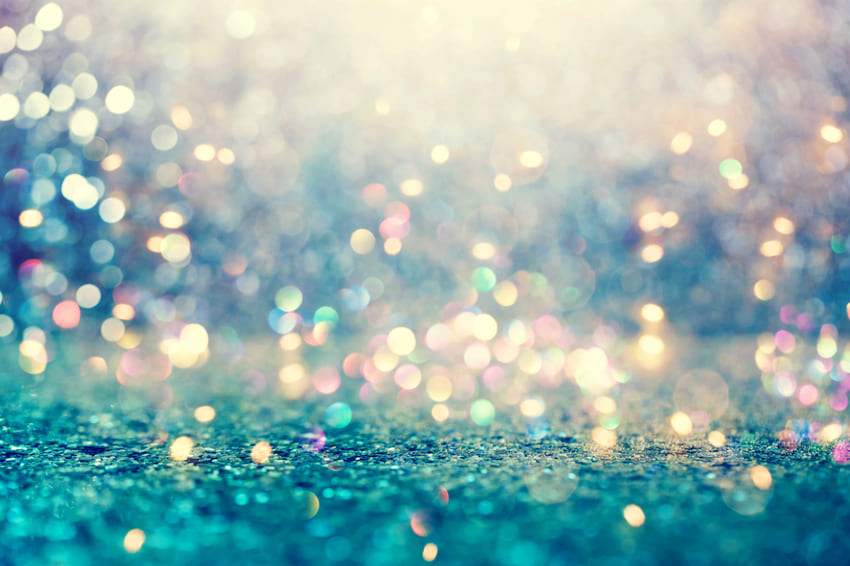 Sparkle Jaune Vert Bokeh Photographie Toile de Fond M-82