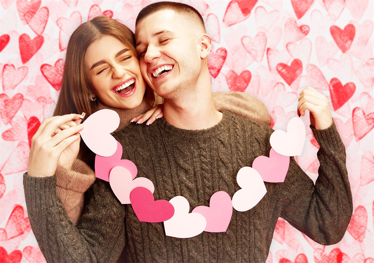 Petit cœur Romantique Style Mignon Toile de fond M1-14