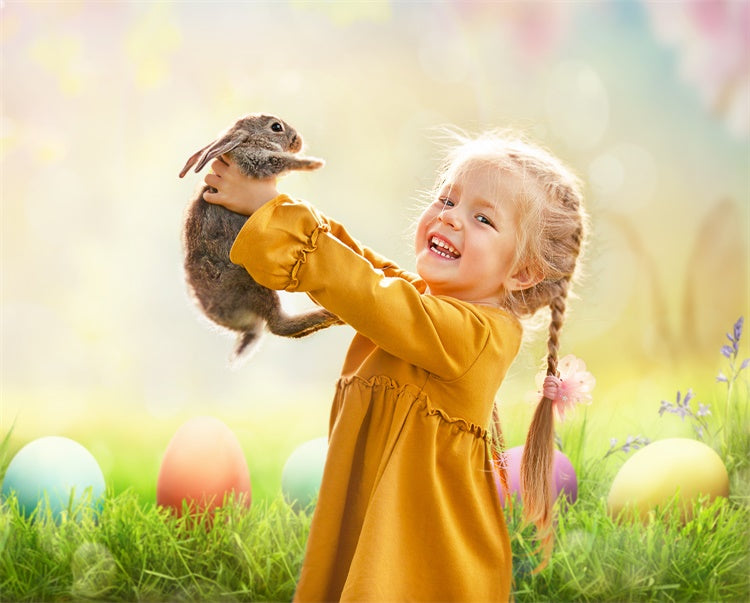 Œuf de Pâques Soleil Fleur de Cerisier Toile de fond M1-36