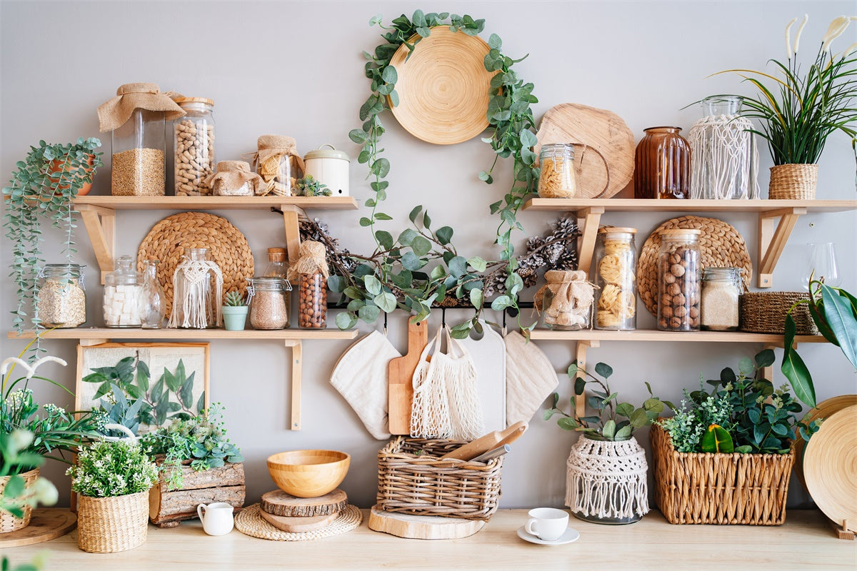 Printemps Tissage Décoration Verdure Fraîche Toile de fond M1-51