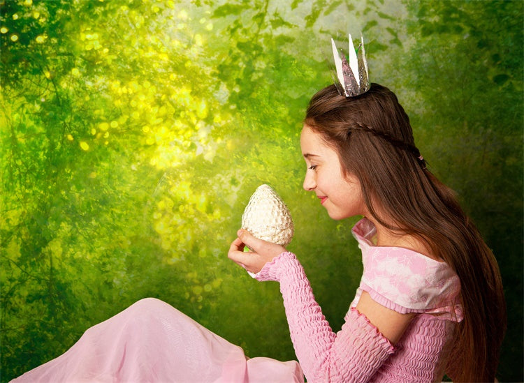 Printemps Art Nuances de vert Entrelacées au soleil Toile de fond M1-61