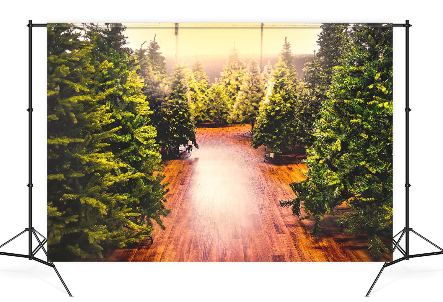 Arbre de Noël Ferme Toile de fond pour la photographie M10-13