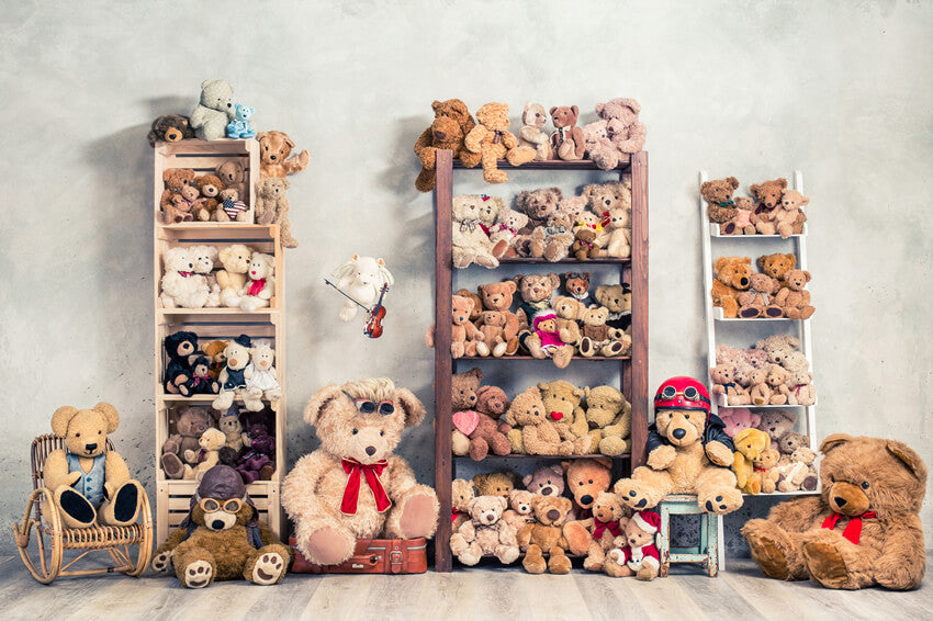 Jouets Oursons Poupées Enfants Toile de fond Photographie M11-09