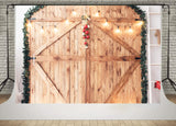 Noël Chambre à coucher Tête de lit en bois Toile de fond M11-32