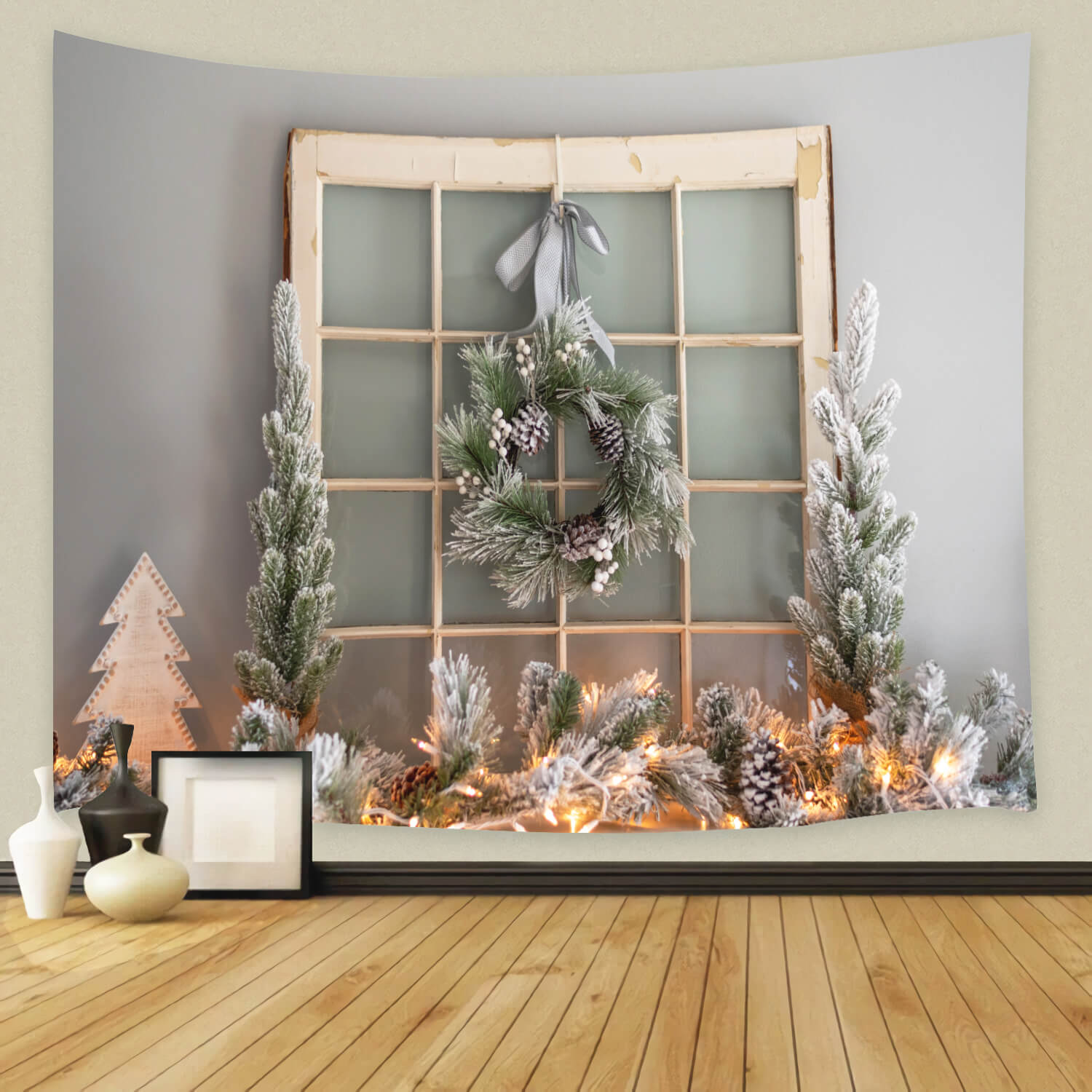 Guirlande de Noël Décoration Photographie Toile de fond M11-71