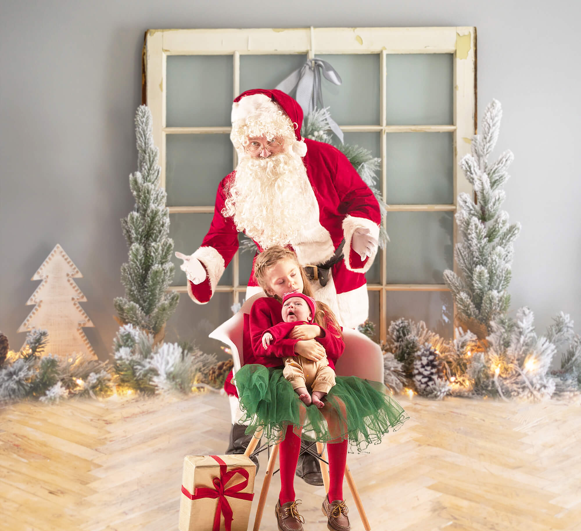 Guirlande de Noël Décoration Photographie Toile de fond M11-71