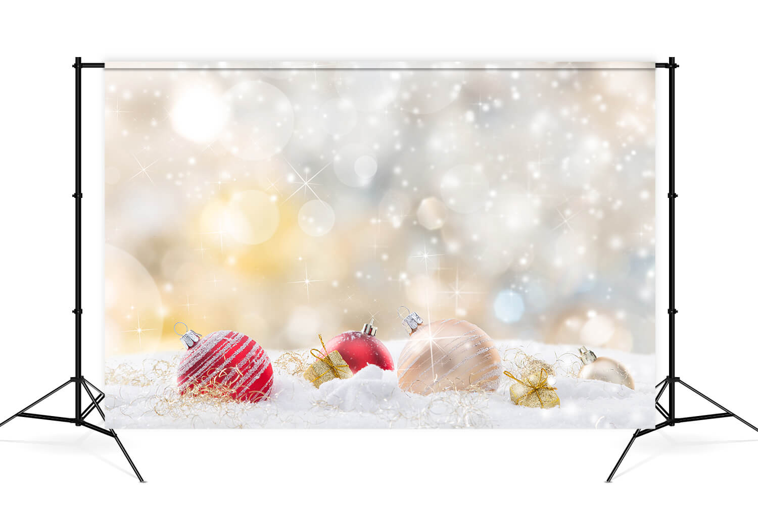 Noël Lumière Spots Fantaisie Boules Décoration Toile de fond M12-30