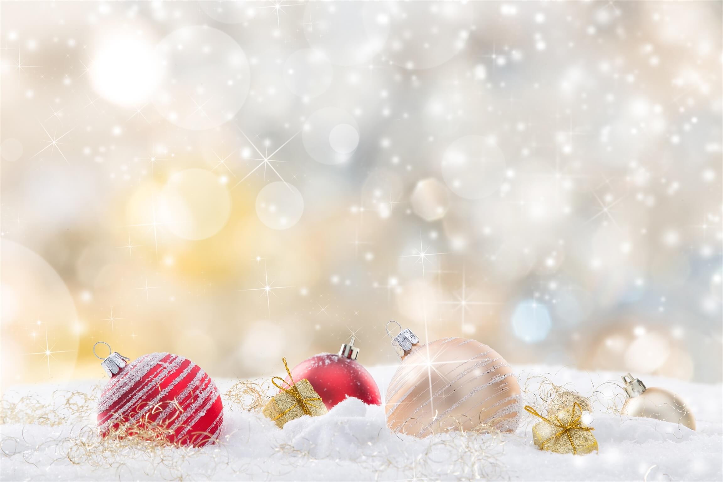 Noël Lumière Spots Fantaisie Boules Décoration Toile de fond M12-30