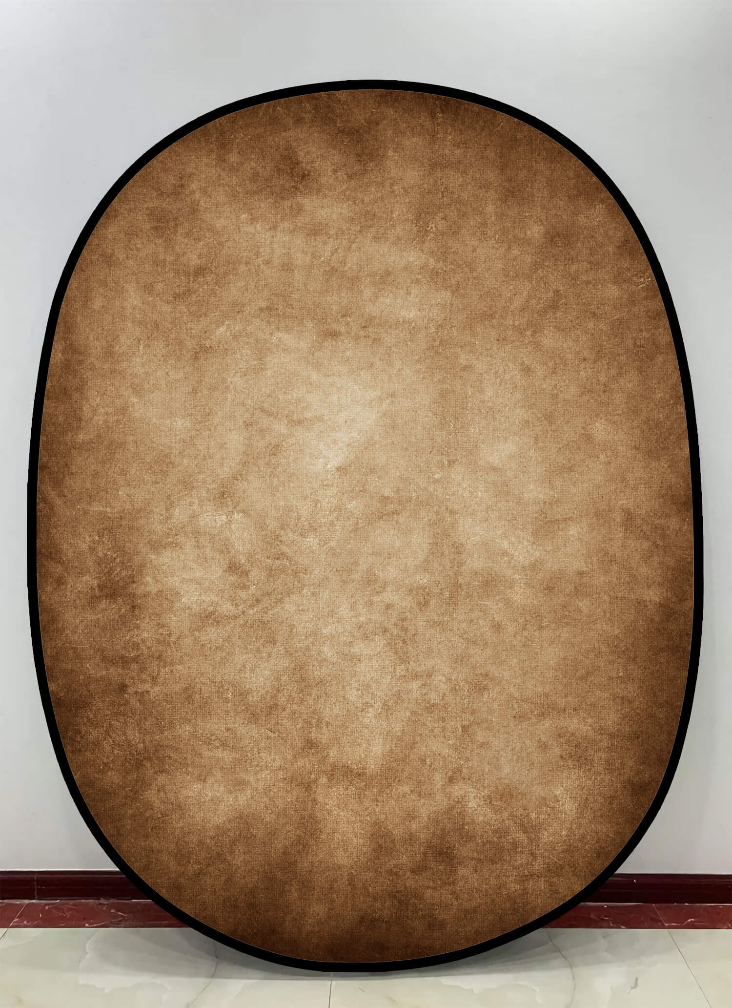 Toile de fond pliable Abstrait Marron foncé/Marron clair double face 5x6.5ft (1.5×2M) M12-77