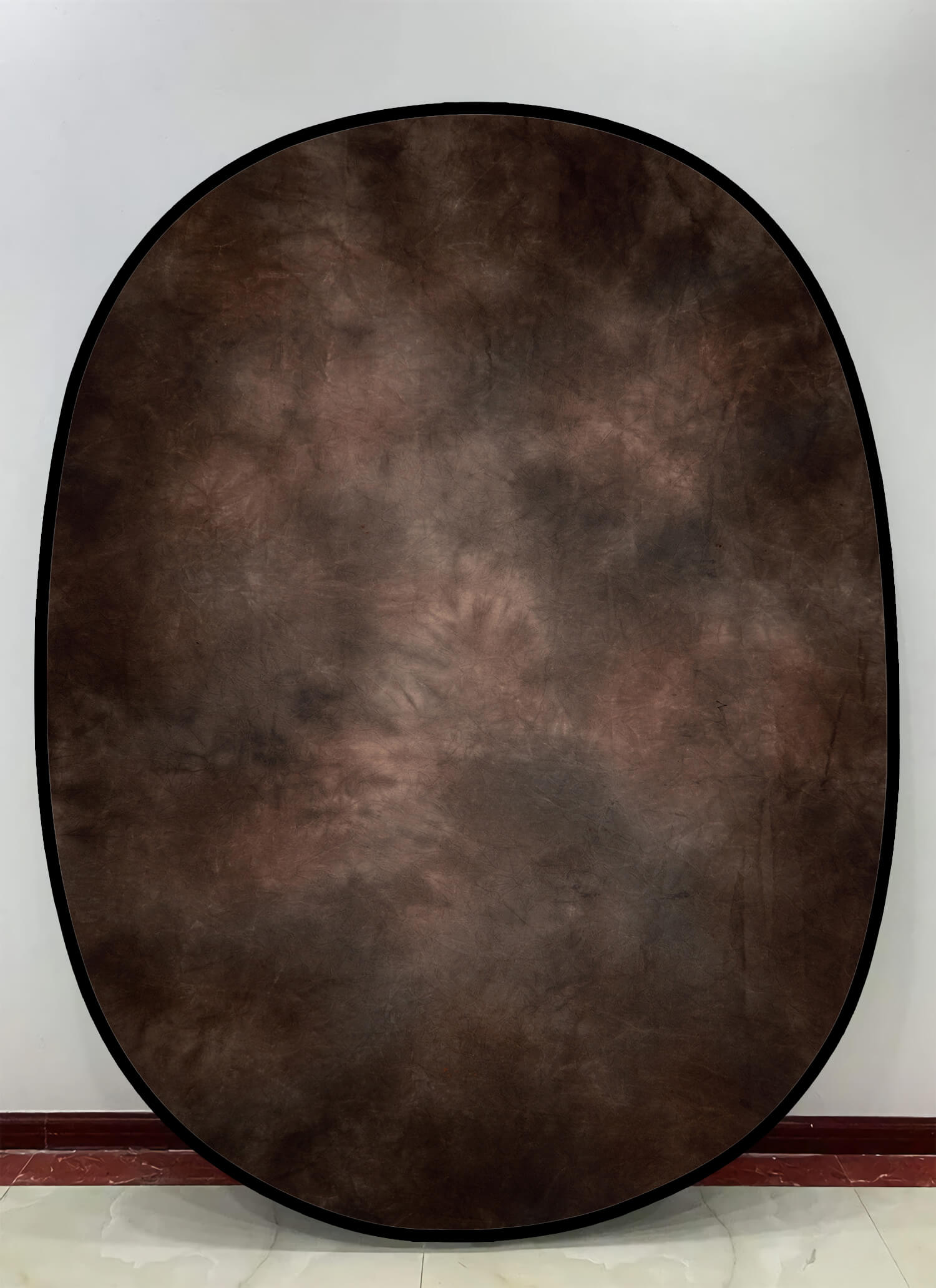 Toile de fond pliable Abstrait Marron foncé/Marron clair double face 5x6.5ft (1.5×2M) M12-77