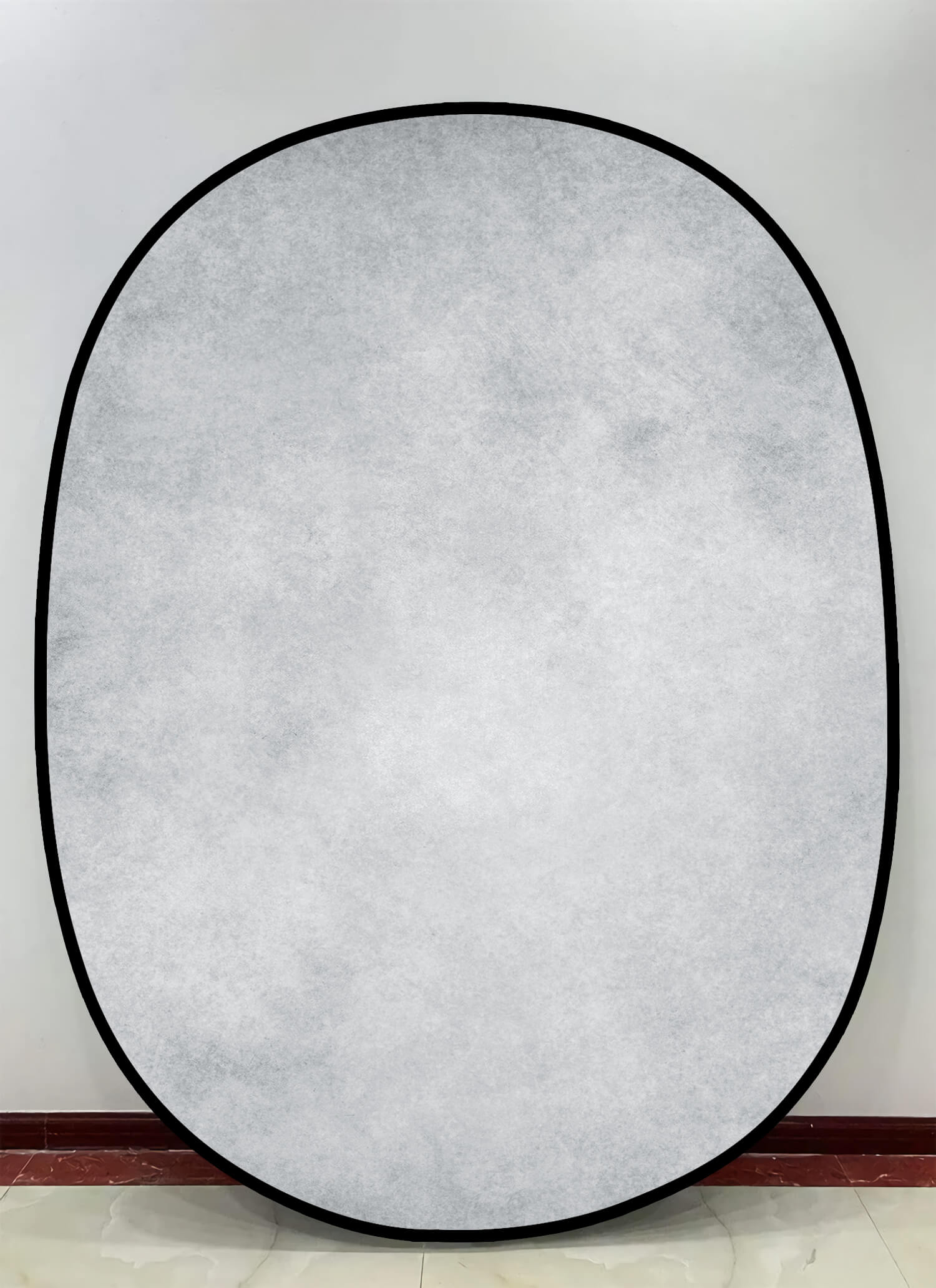 Toile de fond pliable Gris clair/Blanc Mur de briques double face 5x6.5ft (1.5×2M) M12-78