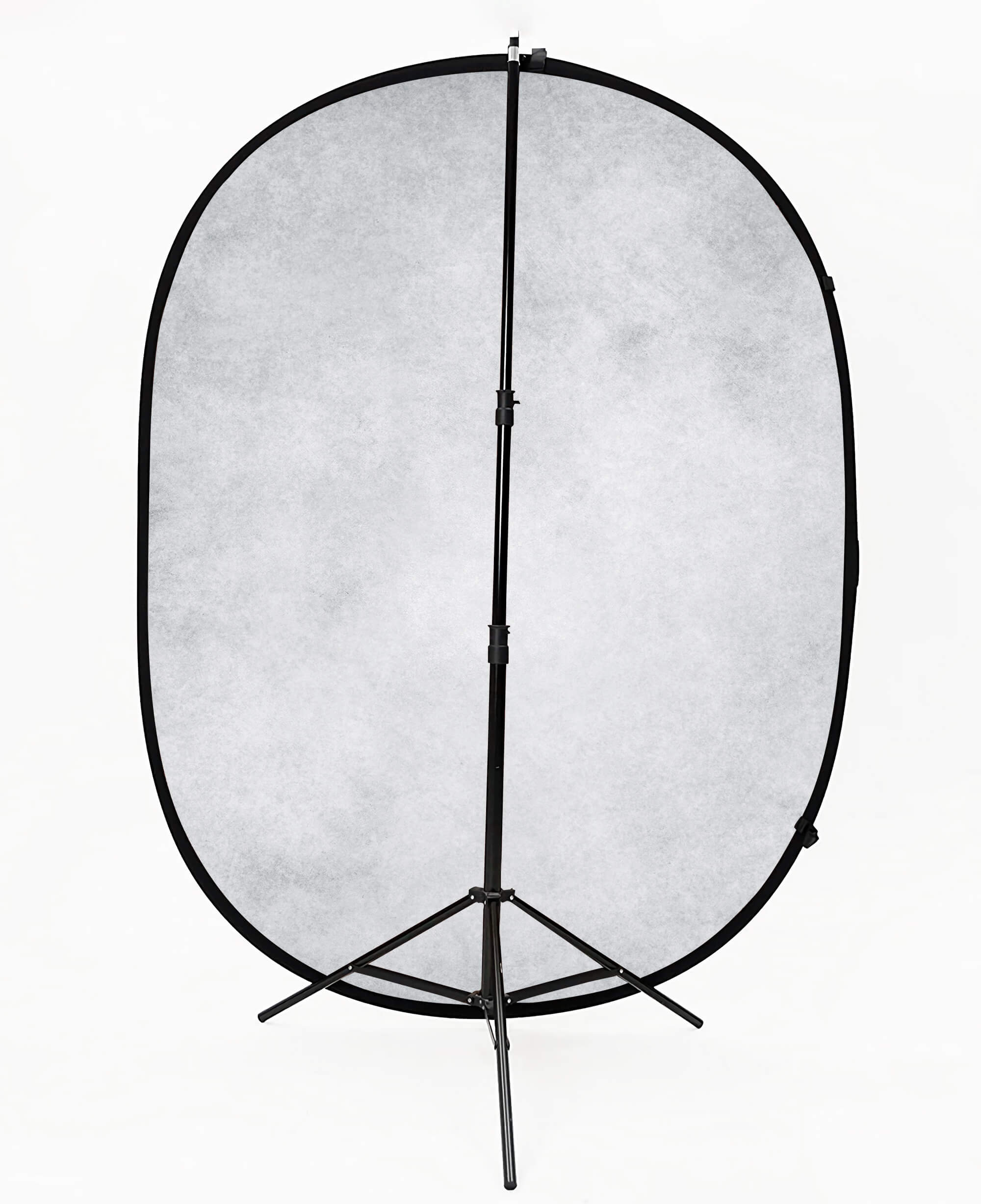 Toile de fond pliable Gris clair/Blanc Mur de briques double face 5x6.5ft (1.5×2M) M12-78