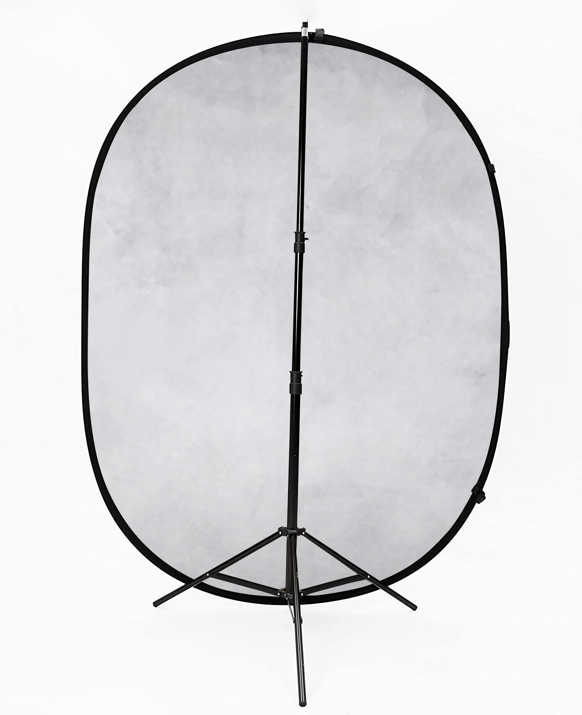 Toile de fond pliable Gris Clair/Noir Foncé Rouge Dégradé double face 5x6.5ft (1.5×2M) M12-79