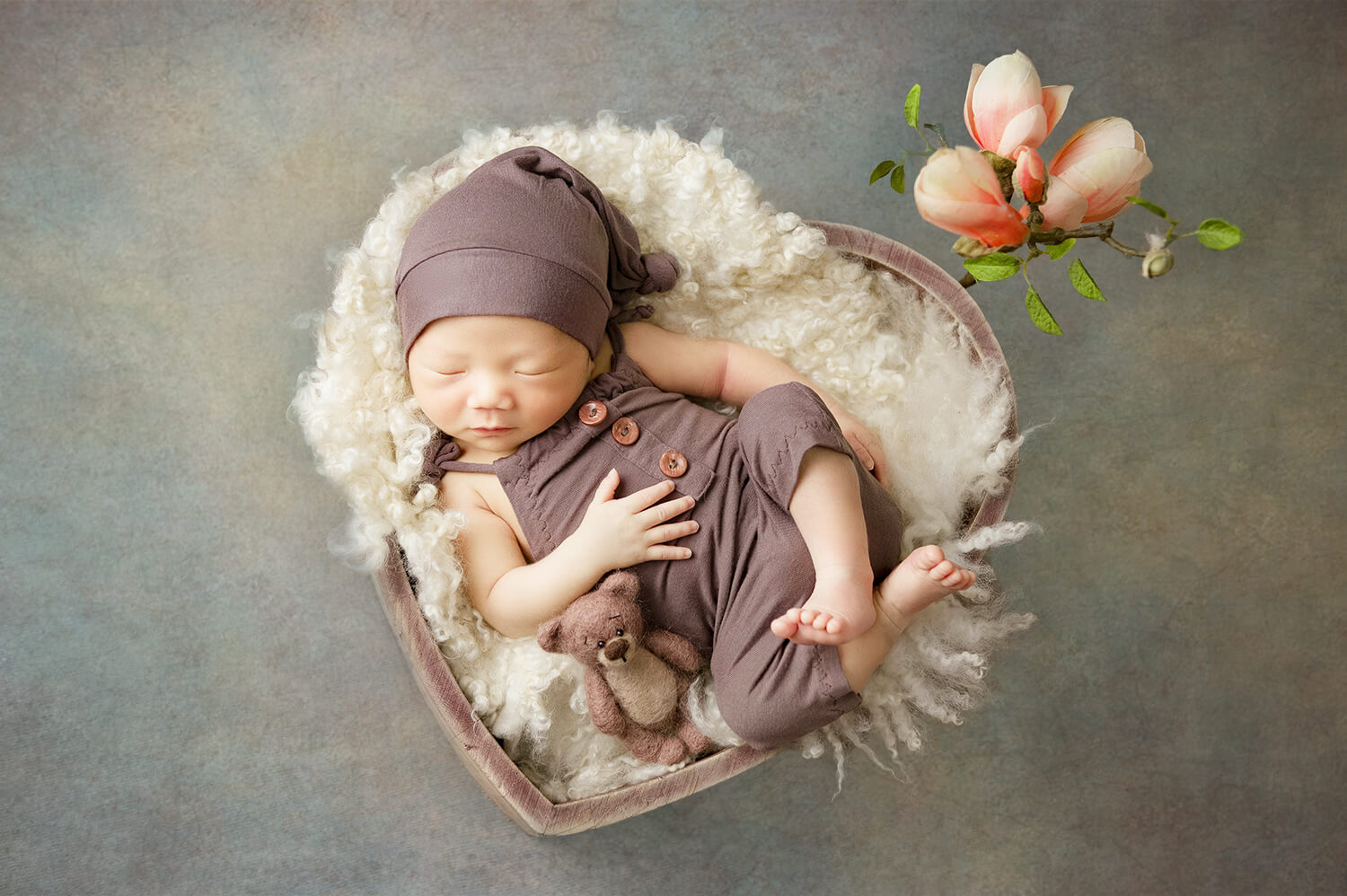 Toile de fond abstraite bleu denim pour studio de photographie M2-07