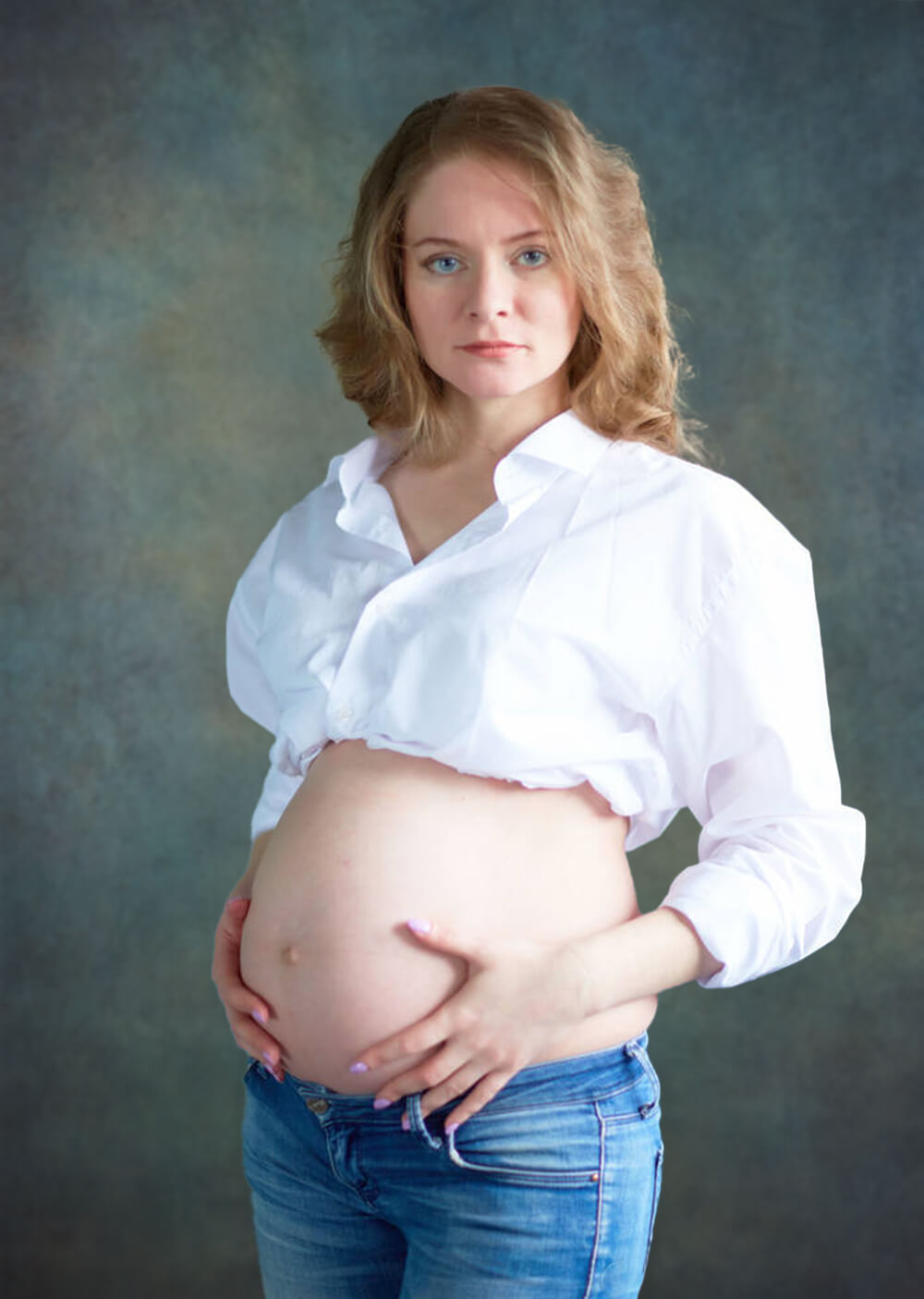 Toile de fond abstraite bleu denim pour studio de photographie M2-07