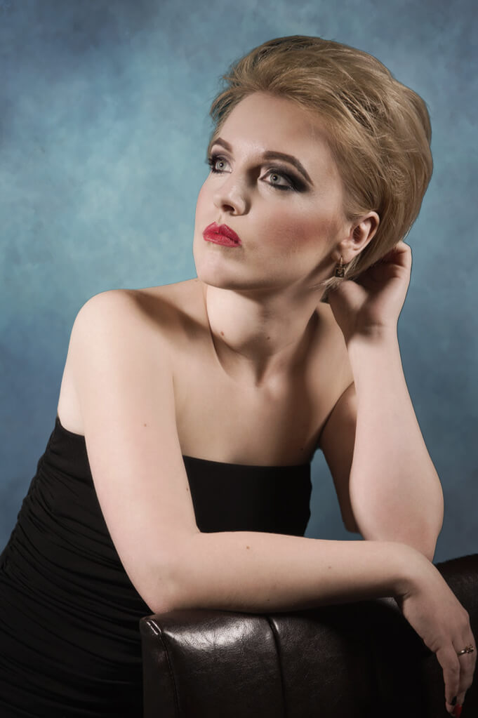 Toile de Fond de Photographie de Portrait Abstrait Bleu M5-100