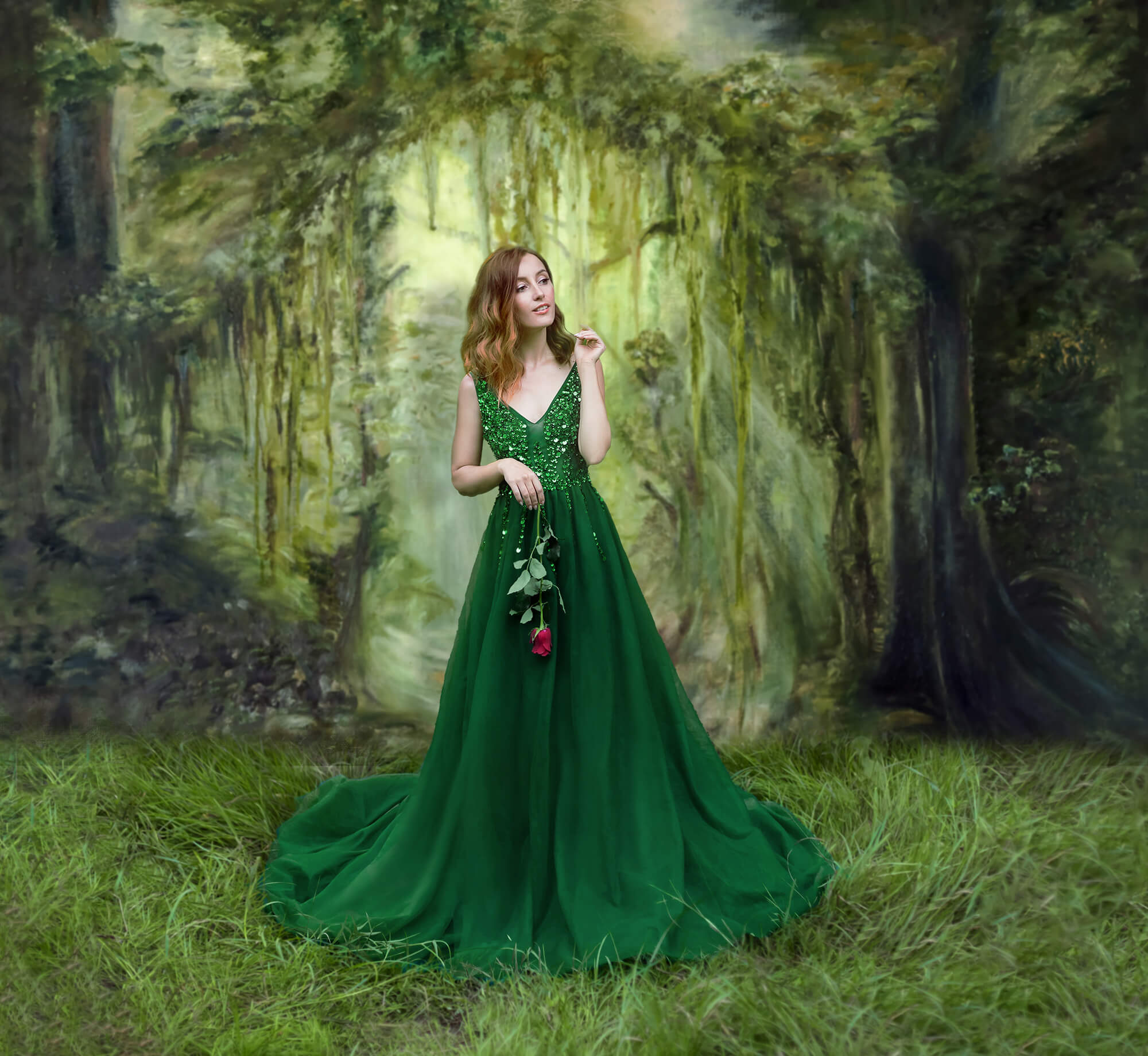 Art Peinture Jungle Photo Booth Toile de Fond M5-102