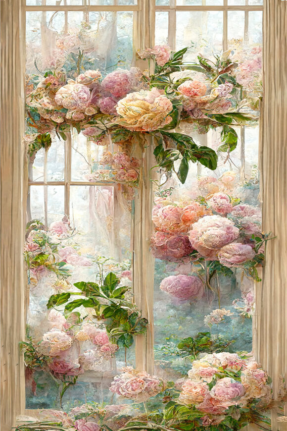 Peinture à L'huile Fleurs Fine Art Toile de Fond M5-148