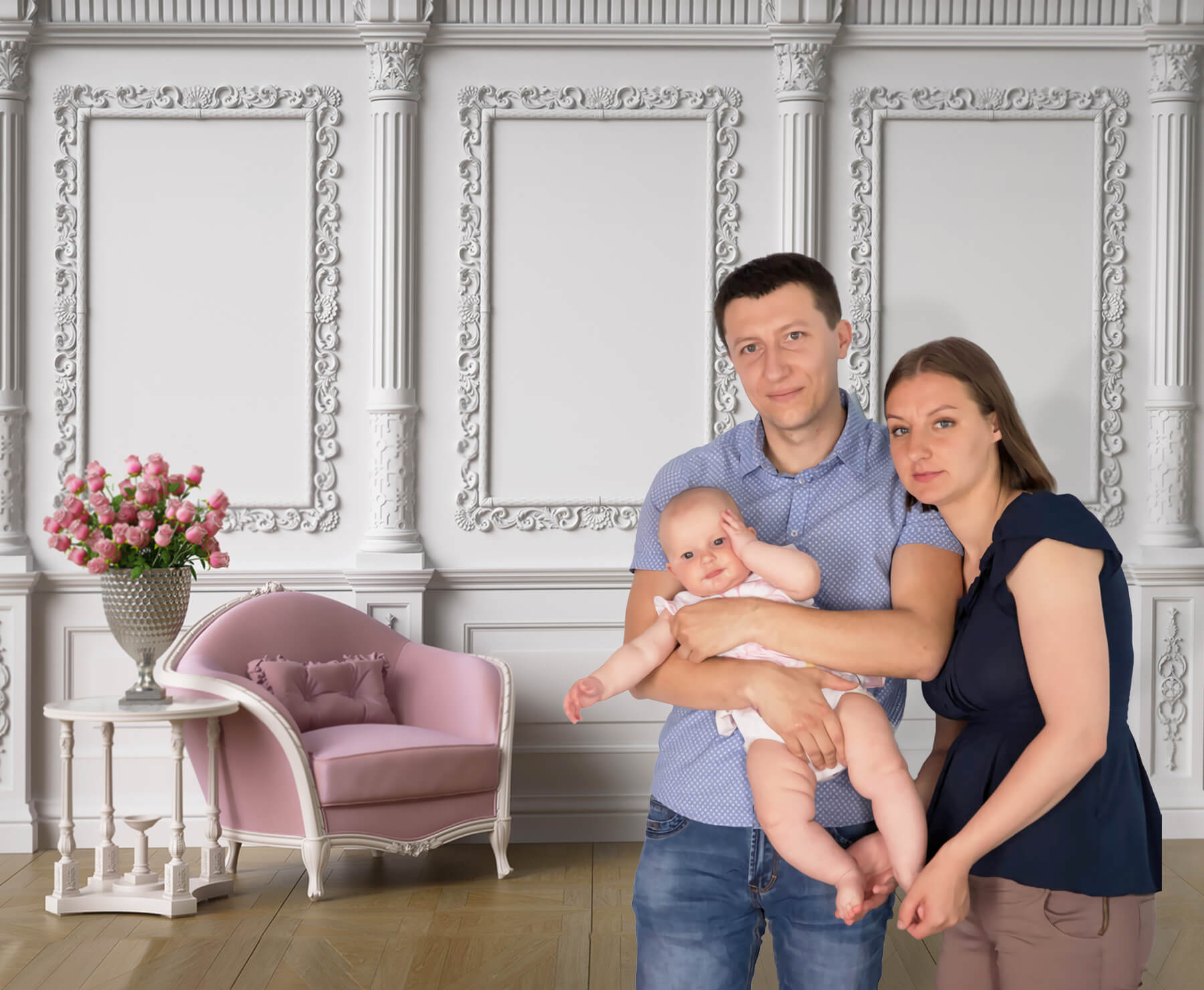 Toile de Fond de Fauteuil Mural Rétro Intérieur de la Pièce M5-31