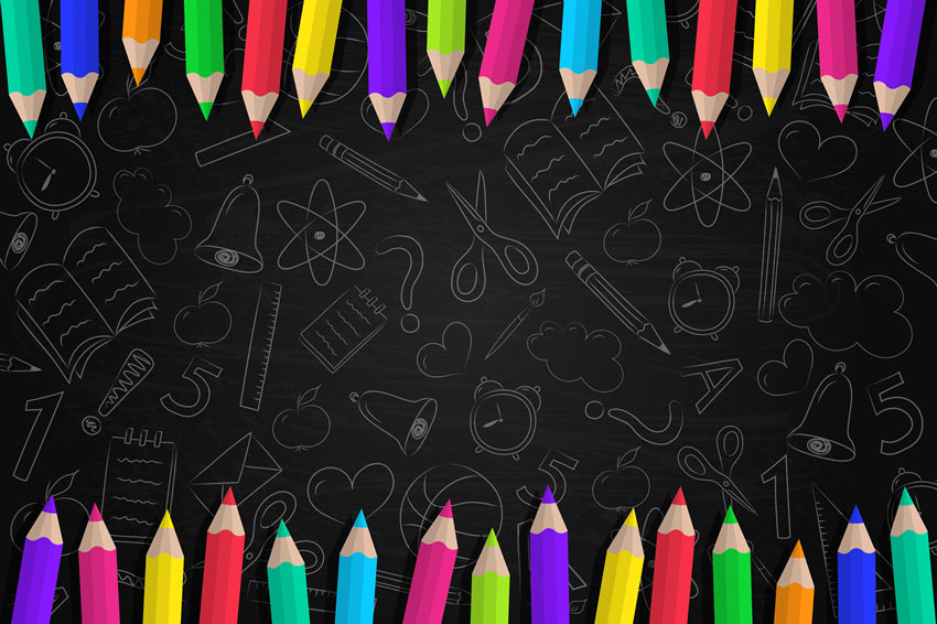 Crayons de Couleur Toile de Fond Rôle d'Ecole de Croquis M5-81