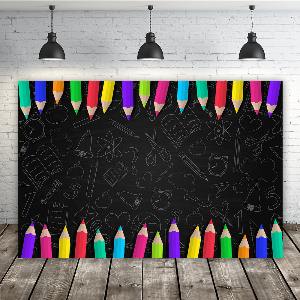 Crayons de Couleur Toile de Fond Rôle d'Ecole de Croquis M5-81
