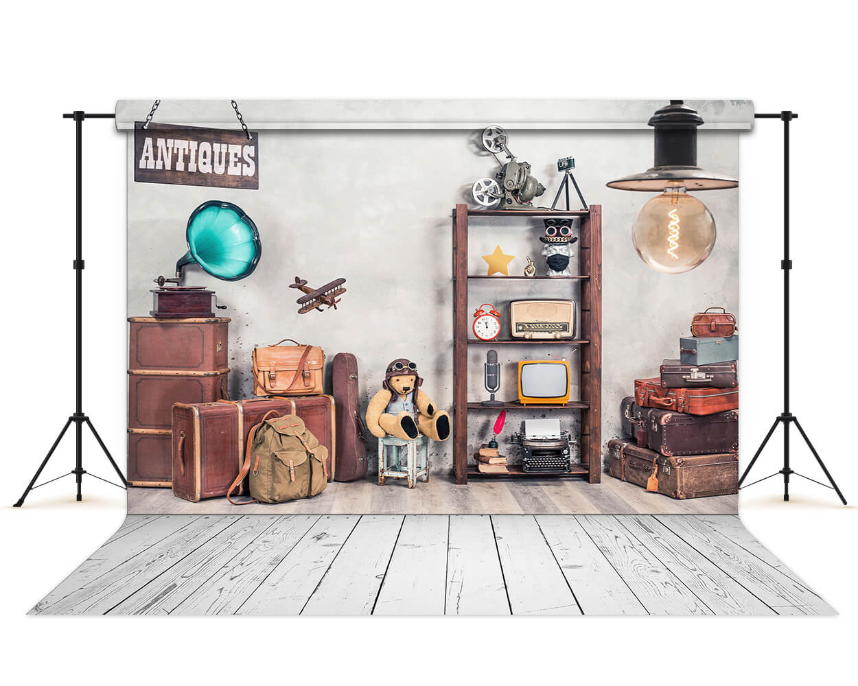 Valises de Voyage Vintage Toile de Fond D'école D'antiquités M6-03