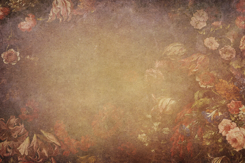 Toile de Fond Florale Texturée Abstraite Old Master M6-106