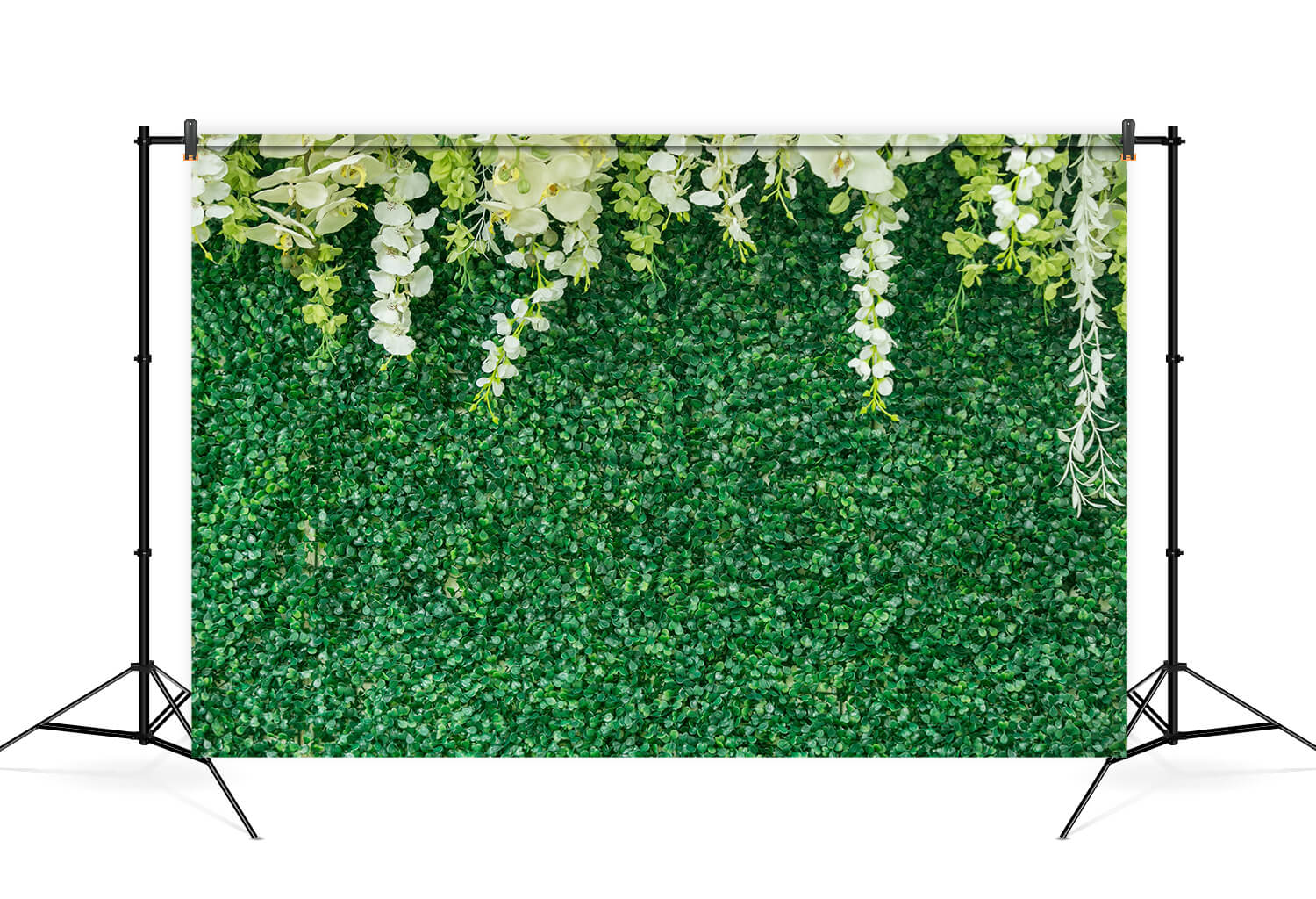 Feuilles Vertes Fleurs Murales Toile de Fond de Mariage M6-21