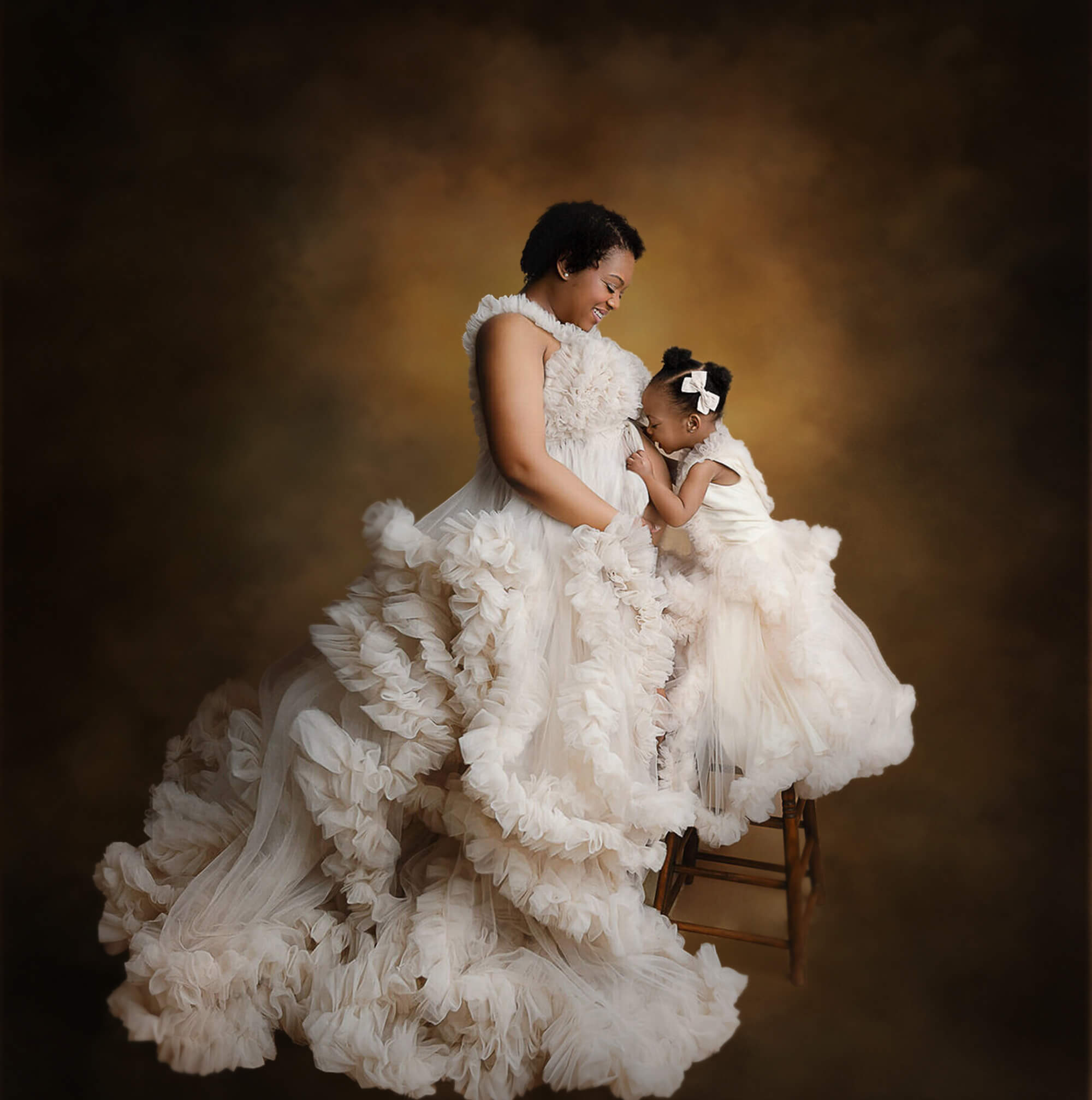 Portrait Photographie Abstrait Texturé Toile de Fond M6-64