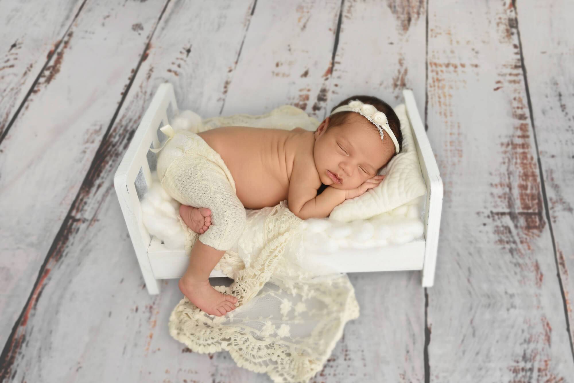 Toile de Fond de Photographie de Texture de Bois Blanc Vintage M6-74