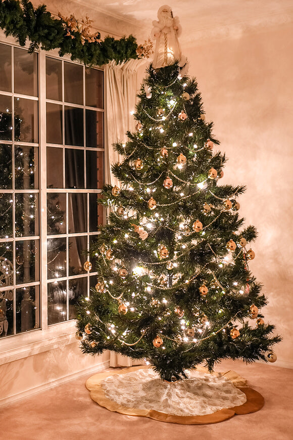 Décor de Soirée de Noël Éclairage Arbre Toile de Fond M7-17