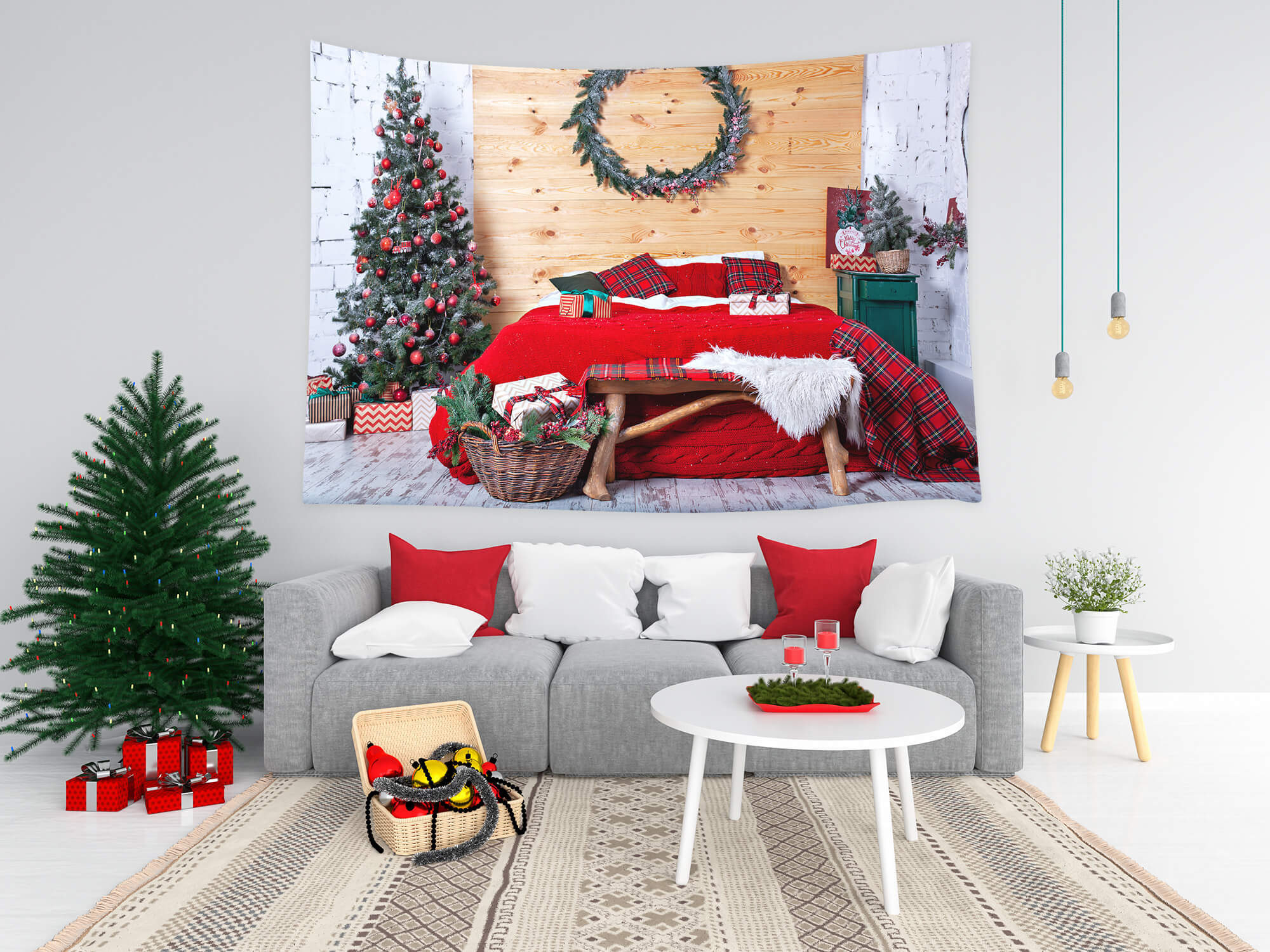 Toile de Fond de Décoration de Noël pour Chambre M8-67
