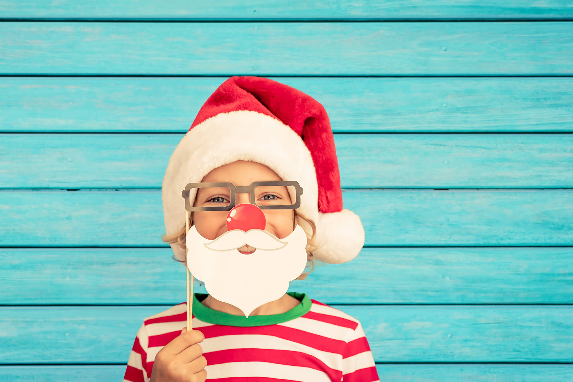 Toile de Fond en Planches de Bois Bleu Clair Lumineux M8-74