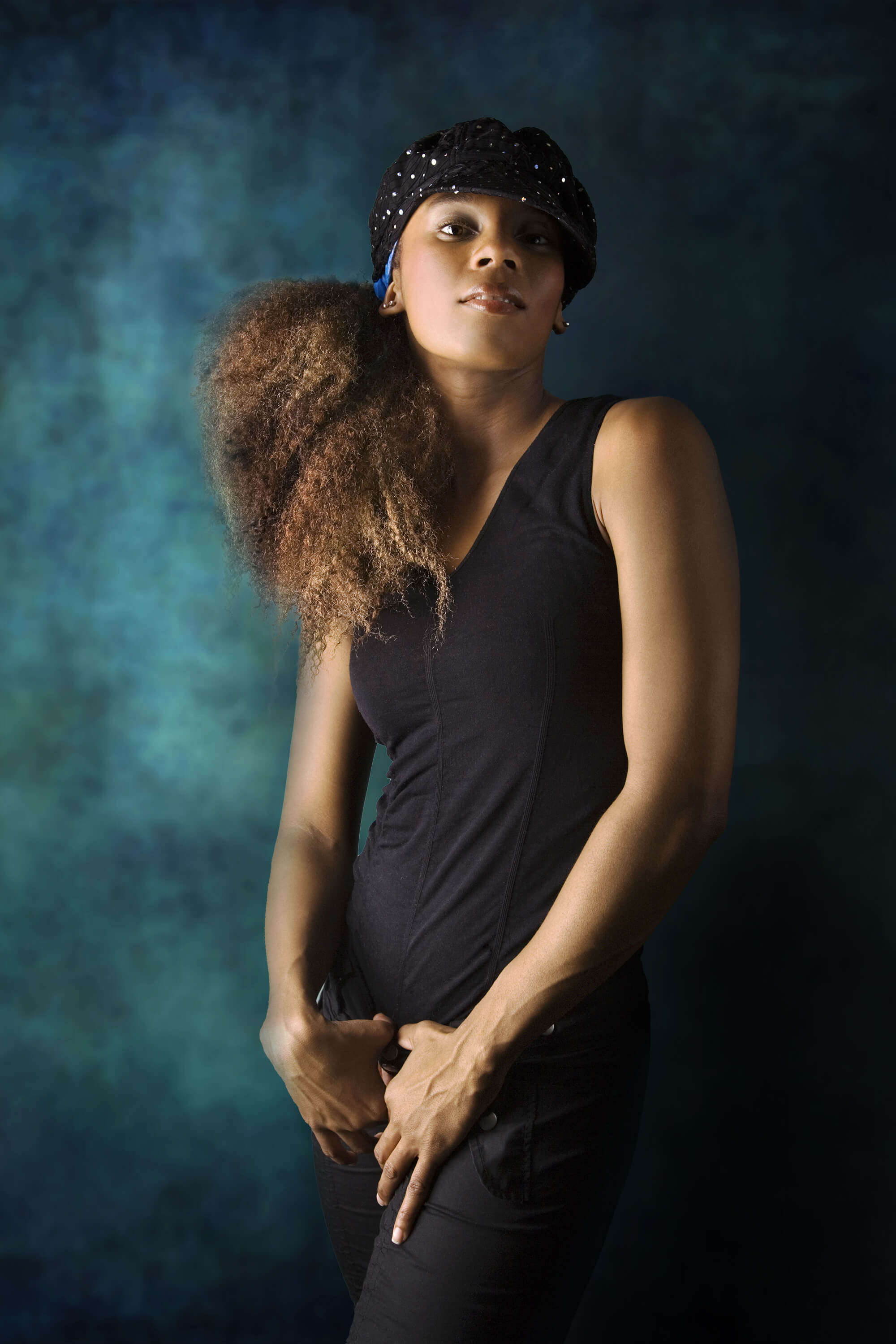 Toile de fond pliable double face abstraite marron/vert vintage 1.5x2m M9-02