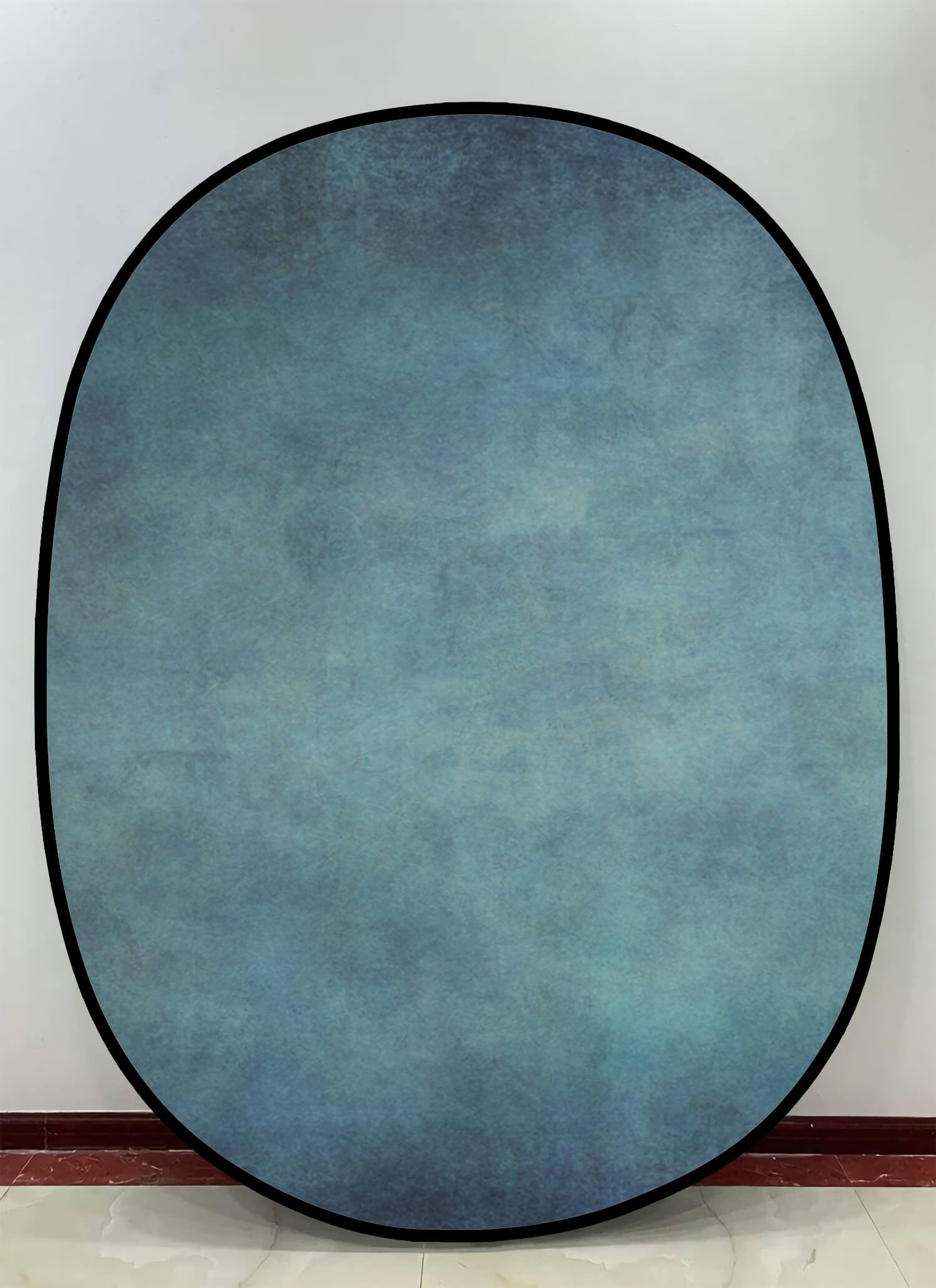 Toile de fond pliable double face abstraite marron/vert vintage 1.5x2m M9-02