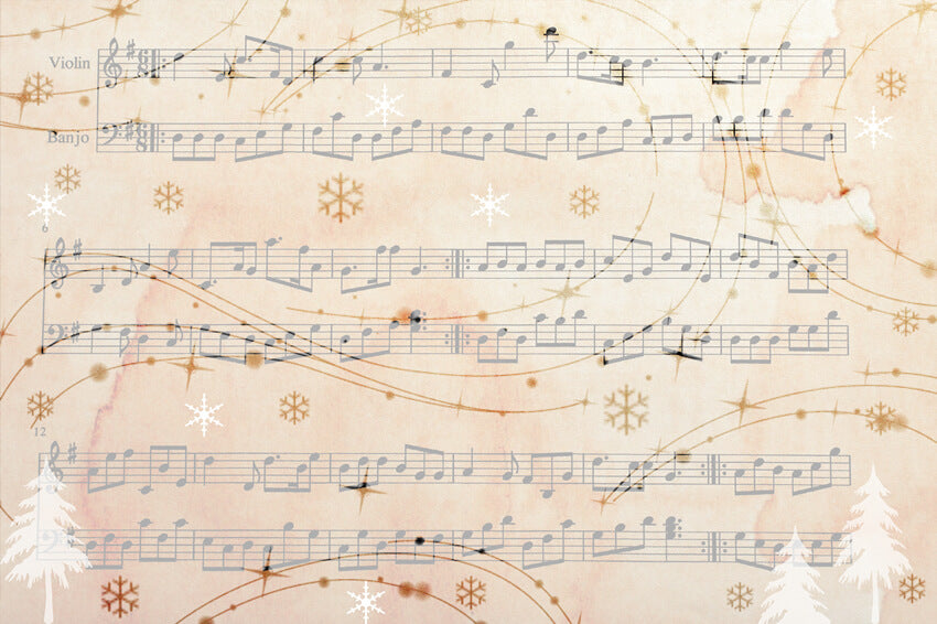 Toile de Fond Chanson de Noël d'Hiver M9-67