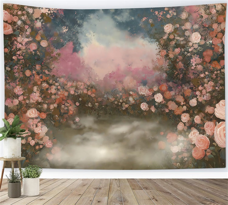Toile de fond Photo Artistique Murmure Rose Pastel MRR7-199