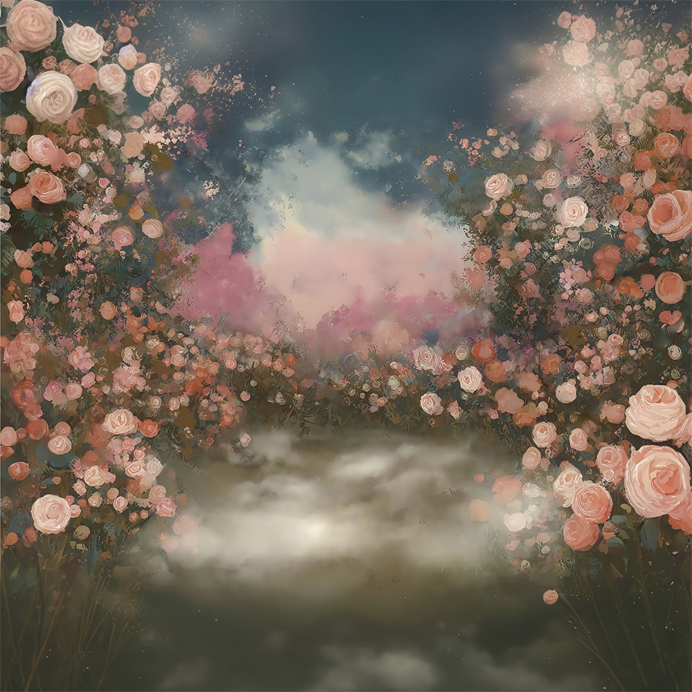 Toile de fond Photo Artistique Murmure Rose Pastel MRR7-199