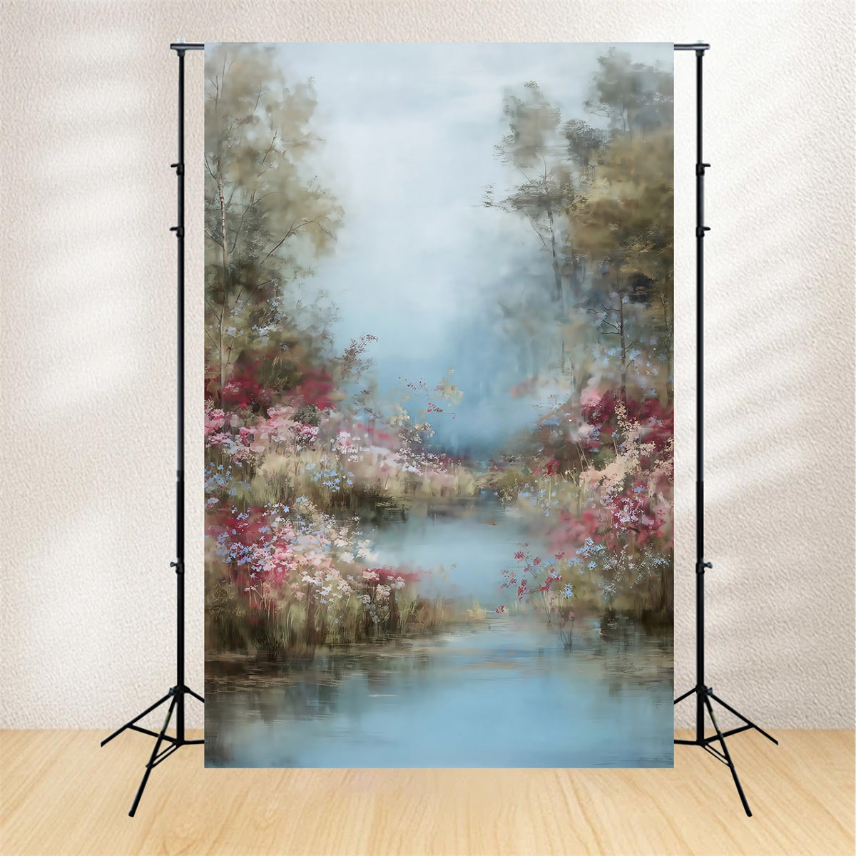Toile de fond Photo Peinture Ruisseau Fleur Sauvage MRR7-204