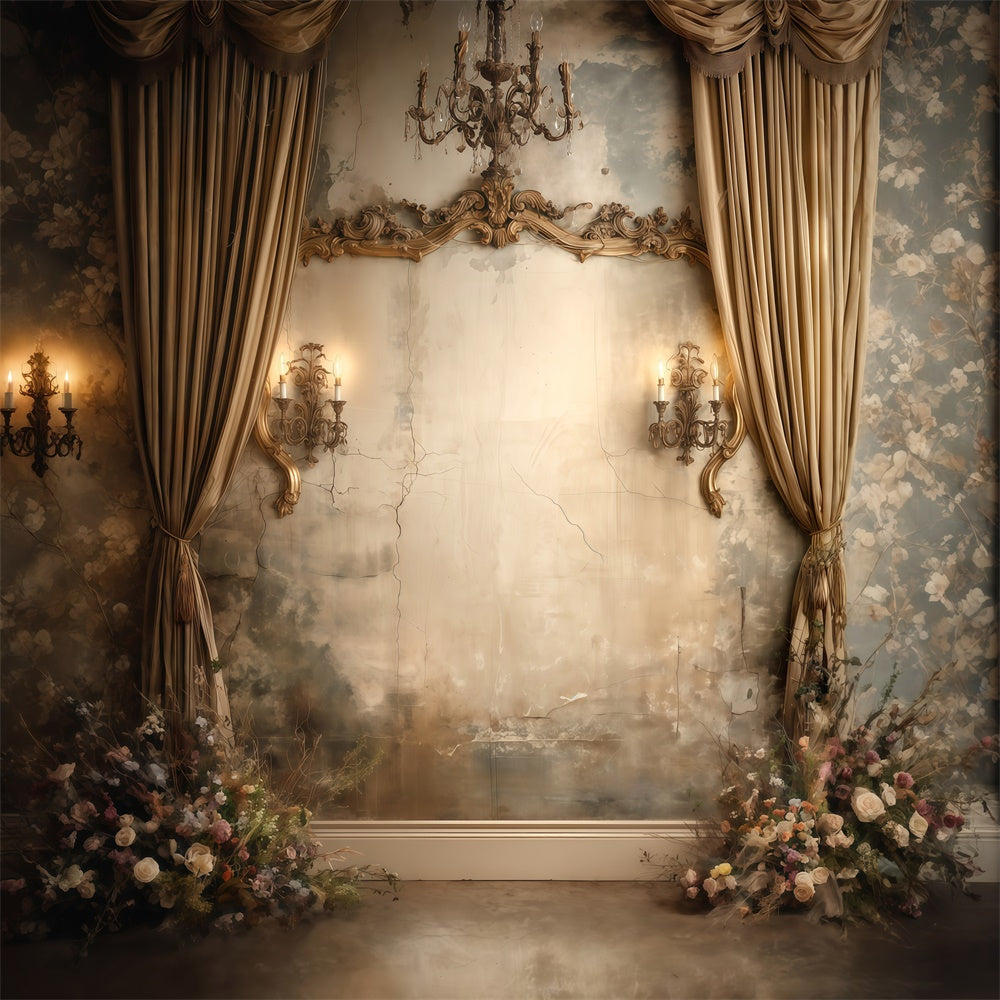 Toile de fond Vintage Mur Vieilli Lustre MRR7-238